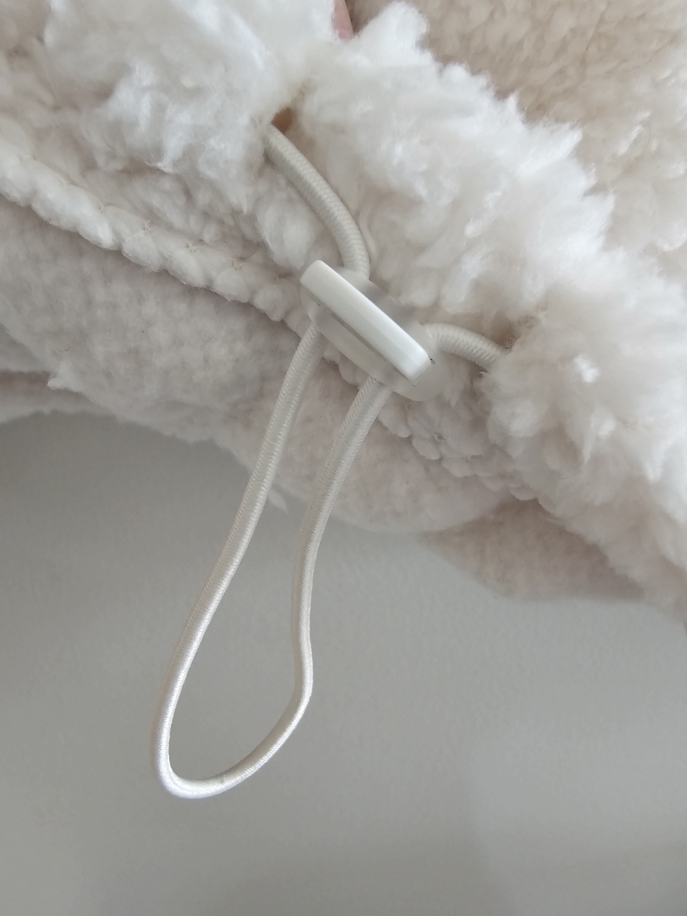 No Boundaries Cream Sherpa Half-Zip Pullover - Picture 3 of 6